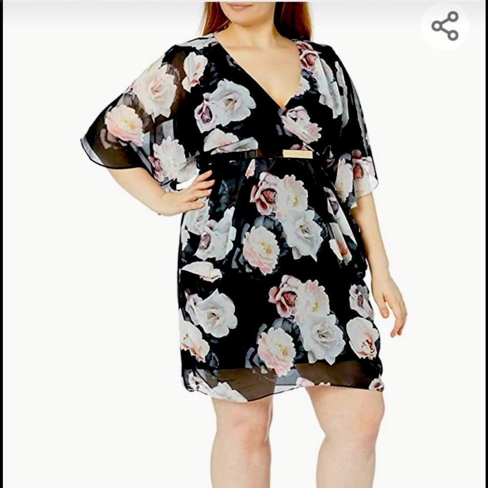 City Chic Austin Floral Dress NWT sz M(18)